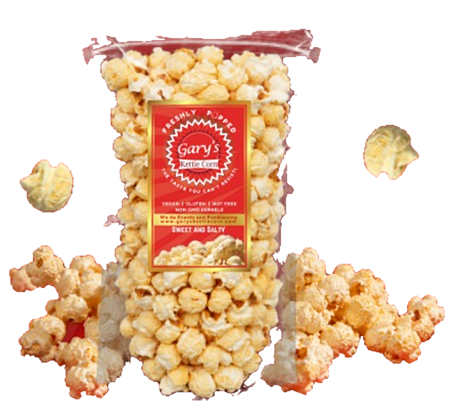 Heat-sealed kettle corn bag